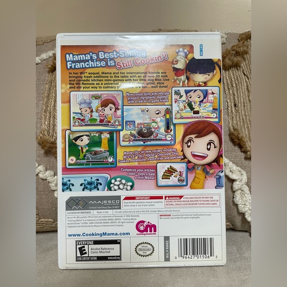 USED Wii Cooking Mama World Kitchen Video Game - Picture 3 of 3